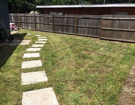 After Sod and Pavers